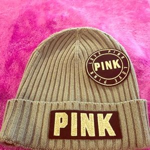 olive hat from PINK